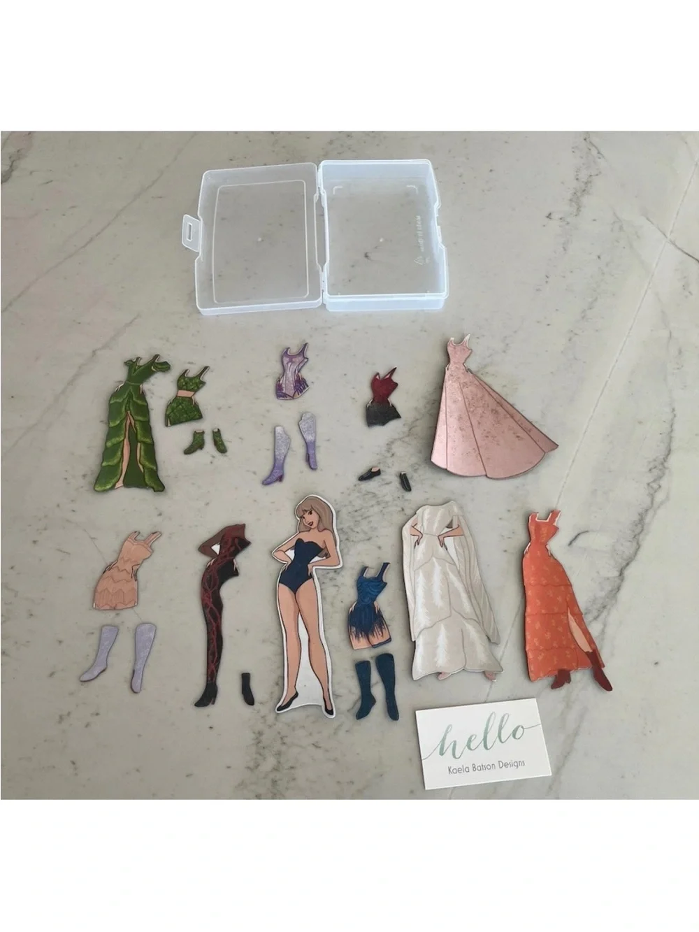 Taylor Swift Magnet Paper Doll Set - Magnet Doll And Eras Tour Outfits! W case!